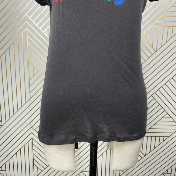 Chaser Happy Thoughts All Day Black Rainbow Tee - Picture 5 of 9